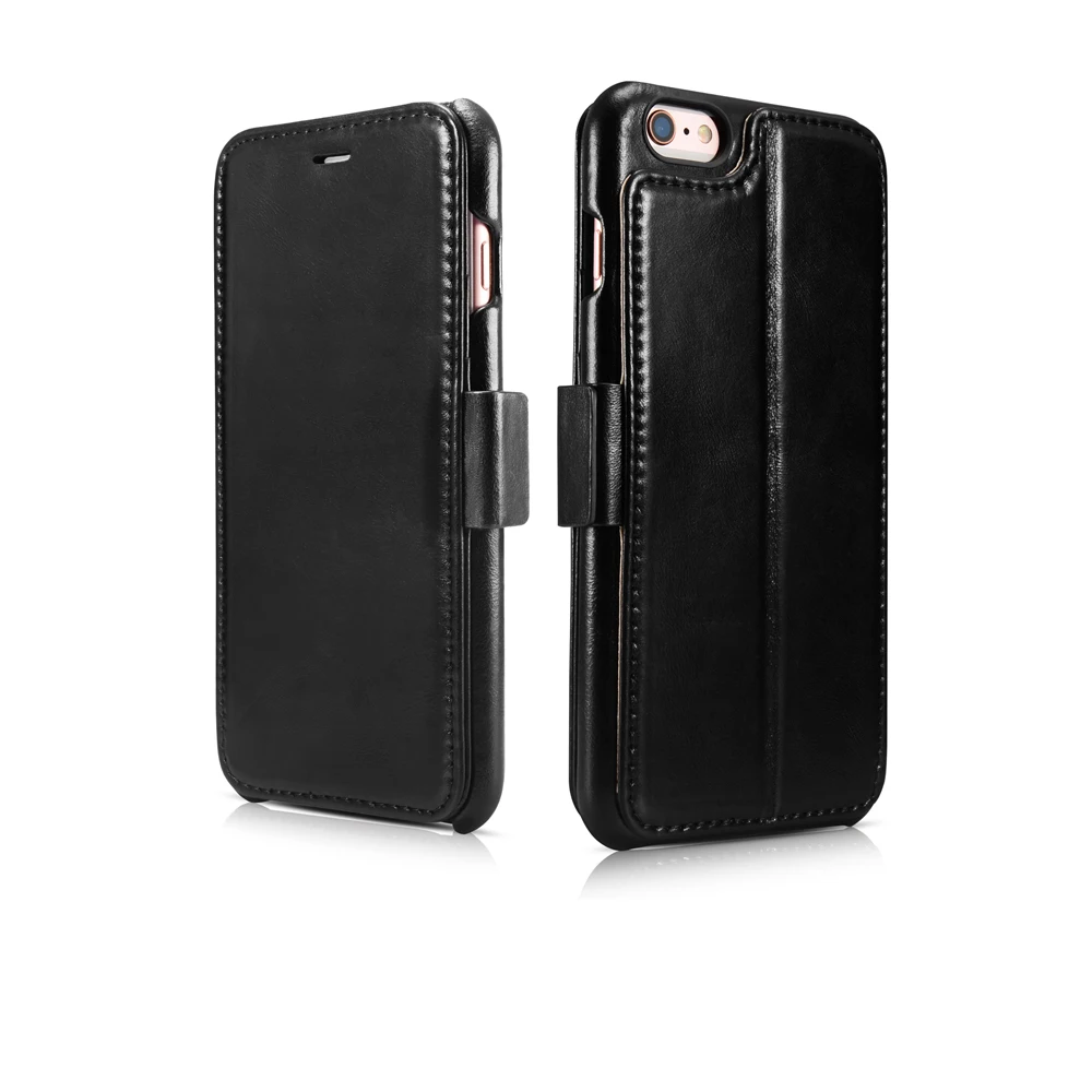 Icarer чехлы для телефонов из натуральной кожи iPhone 6 Plus Apple роскошные бумажники с