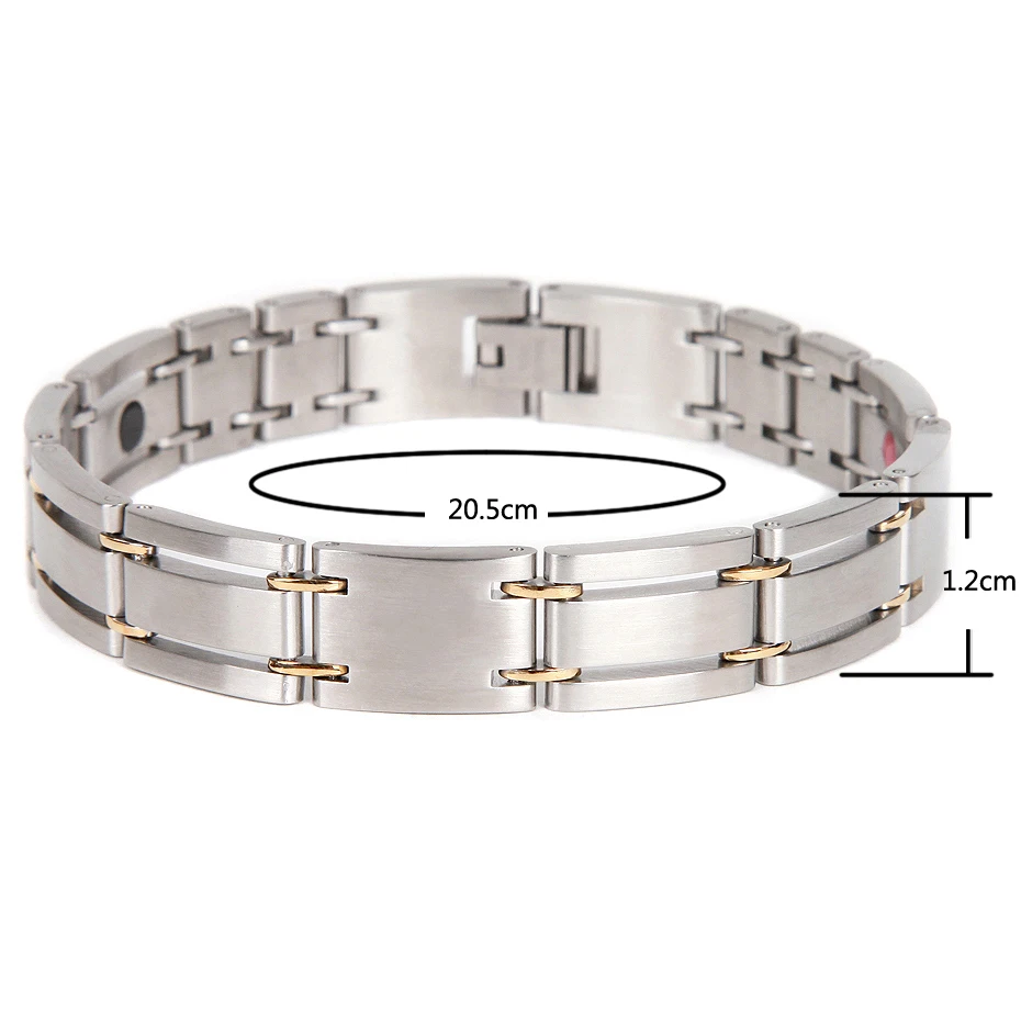 Новый Мода Jewelry Исцеление Магнитная 316L нержавеющая сталь браслет для мужчин или