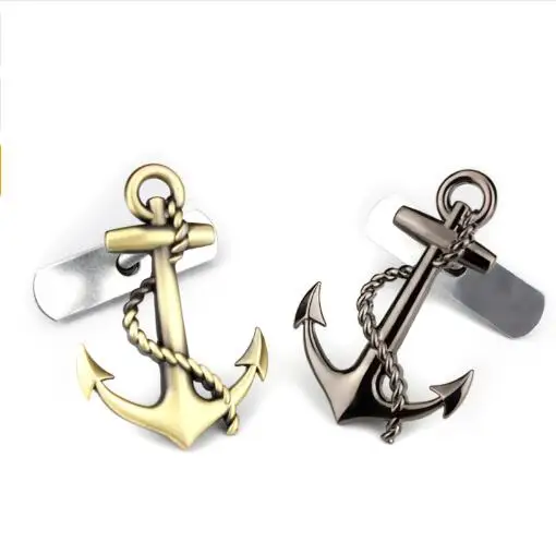 Металлический стикер для автомобиля с якорем 3D буквой сделай сам эмблема