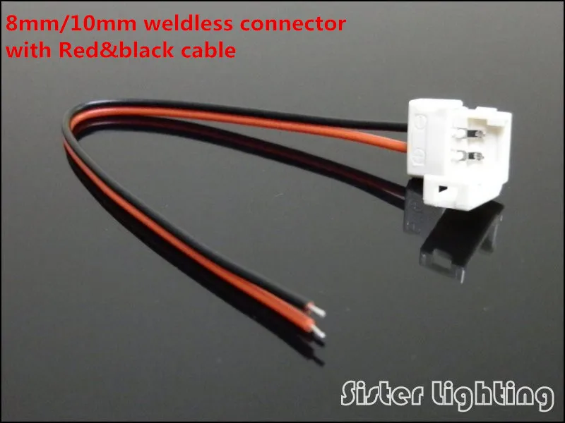 8 мм 2pin разъем/10 и 4pin разъем для 3528/2835/5050/5630 одного цвета RGB цветная полоса с 150