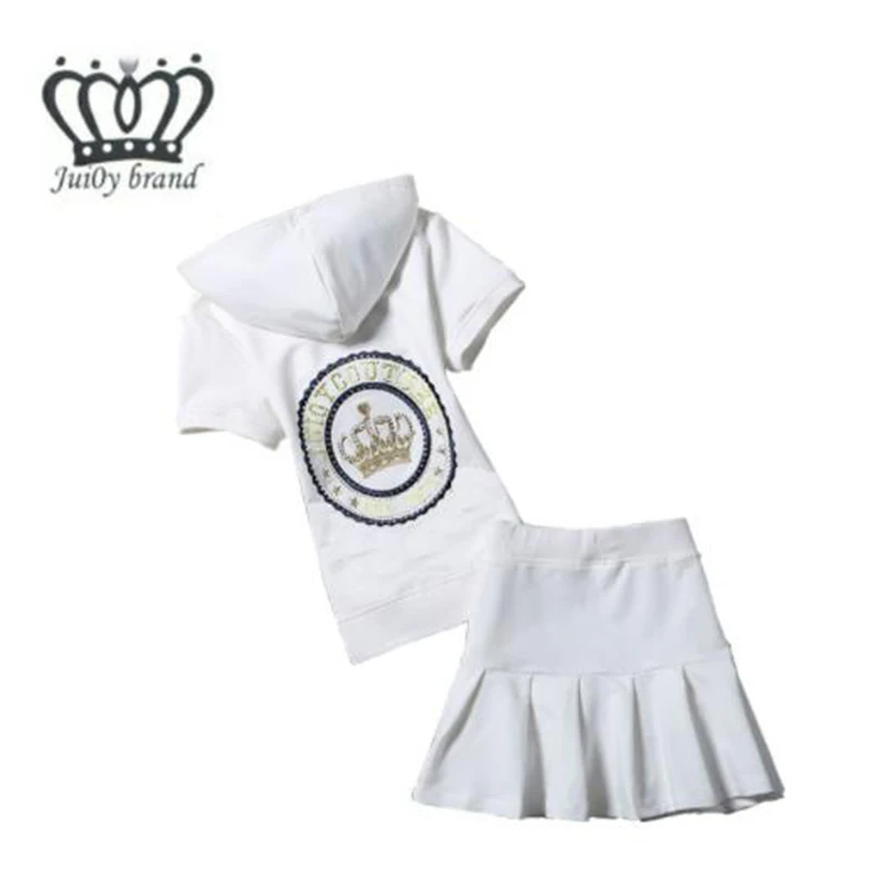 

2020 Summer sweater pocket hoodie miniskirt girls' suit tracksuit sports casual sweatshirt