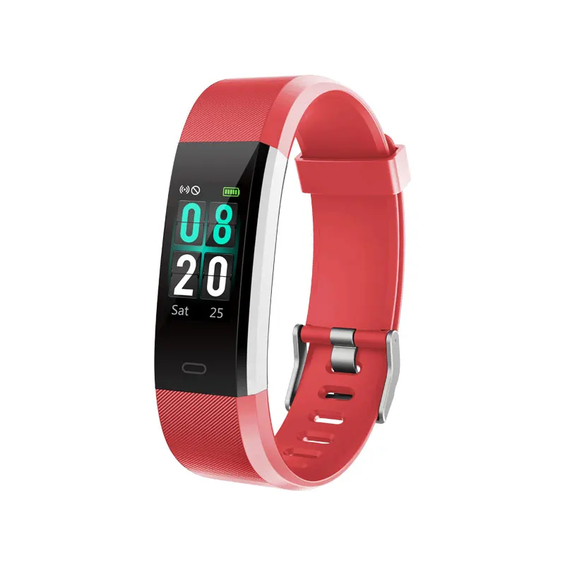 VERYFiTEK ID115 Pro цветной Ccreen смарт-браслет для йоги, кардио, пульсометра, браслет IP68 Водонепроницаемый F tness браслет Pk Fit Bit - Цвет: Красный