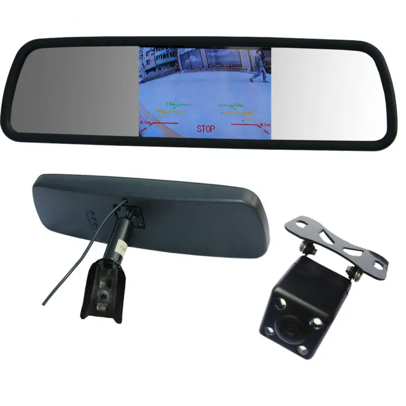 Система датчиков парковки автомобиля с 4 датчиками и резервной камерой