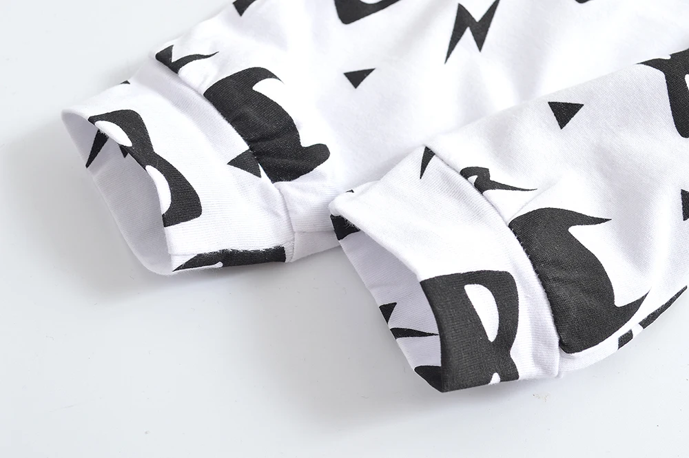 2 шт. хлопковая футболка с коротким рукавом и штаны для новорожденных | Детская