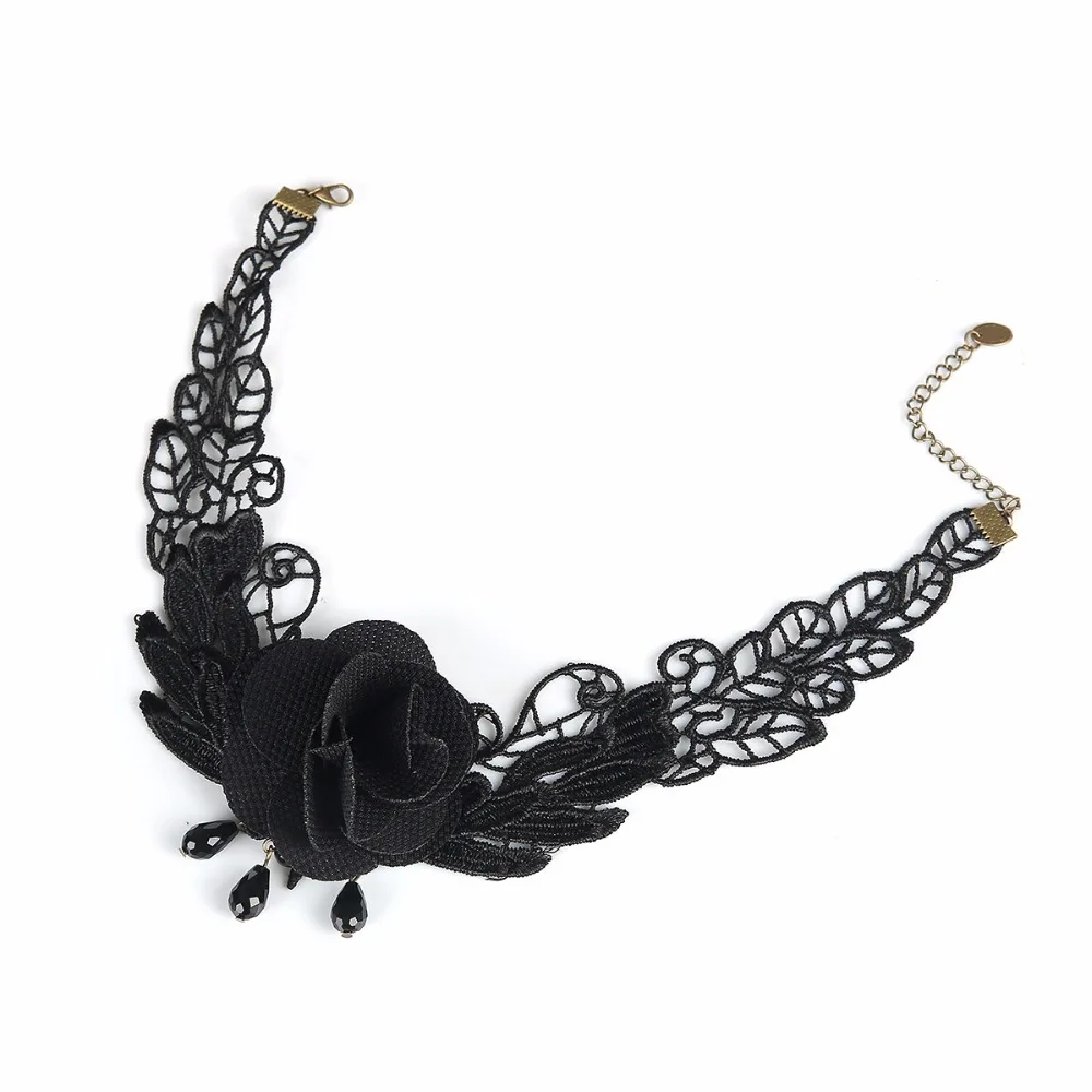 Модные женские туфли в стиле ретро готическом черного и красного цветов с