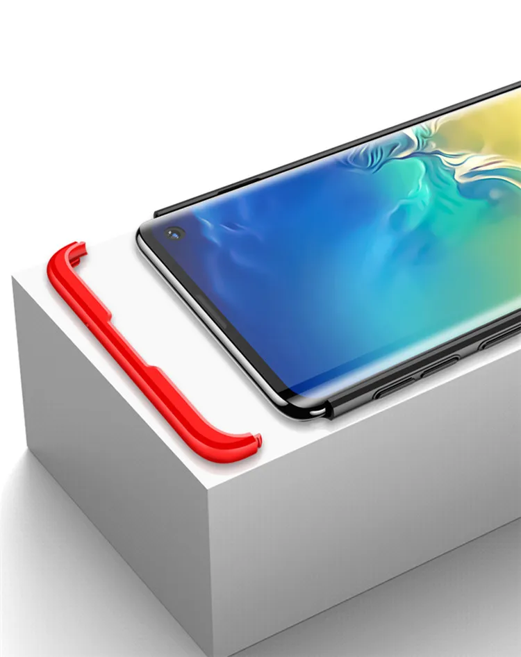 1000 шт 360 градусов полный чехол для samsung Galaxy S10 Plus S10 5G S10E чехол для телефона 3 в 1 жесткий корпус из поликарбоната защитный чехол на заднюю панель