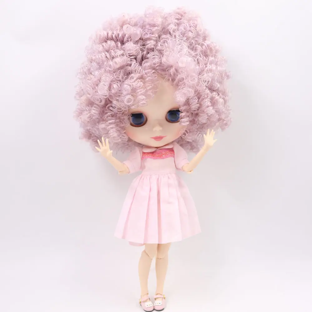Ледяной обнаженный завод Blyth кукла No. BL1049/2352 фиолетовый микс розовые афро волосы тело белая кожа Neo 1/6 bjd