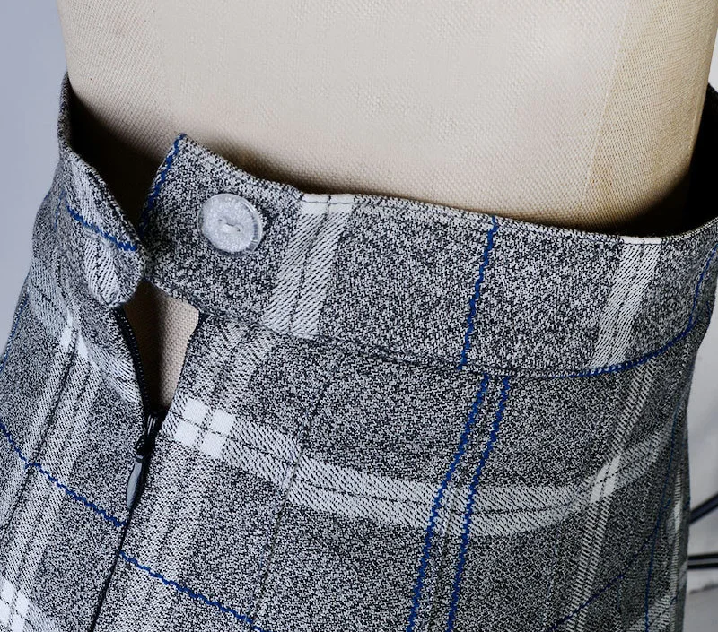 XS-XXL, девять цветов, высокая талия, трапециевидная Женская юбка, Harajuku, полосатые безопасные штаны, Студенческая плиссированная юбка, Милая Мини-юбка для девочек
