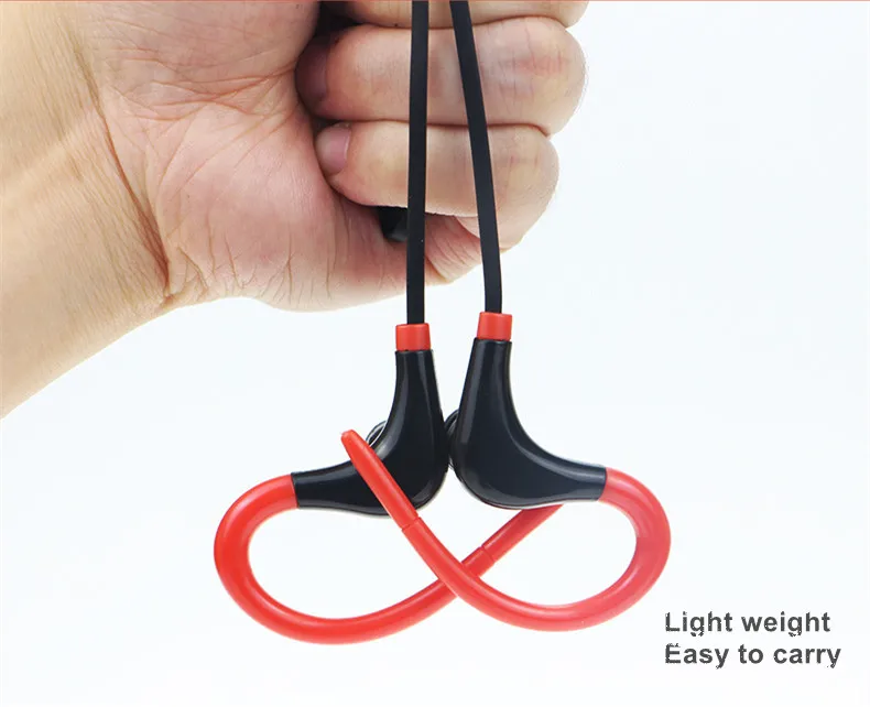 Наушники с Ушными крючками, Спортивная bluetooth-гарнитура с микрофоном, беспроводные наушники, Hi-Fi стерео наушники для всех телефонов