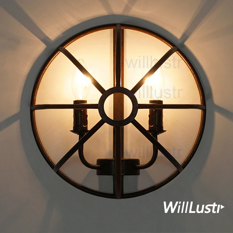 Светильник Willlustr orb в форме свечи железная настенная лампа деревенском стиле