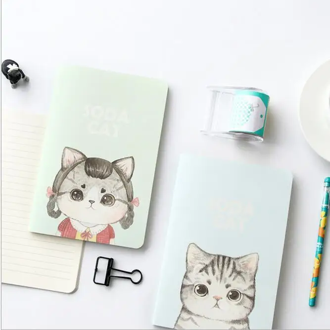 Блокнот Карманный Kawaii с животными кошками ежедневник записная книжка офис