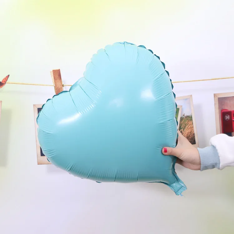 Tiffany Blue 10 шт. 18 дюймов розовое золото любовь фольга гелиевые шары в форме сердца свадьба день рождения Декор я люблю тебя свадьба Globos orbs поставки - Цвет: Tiffany Blue