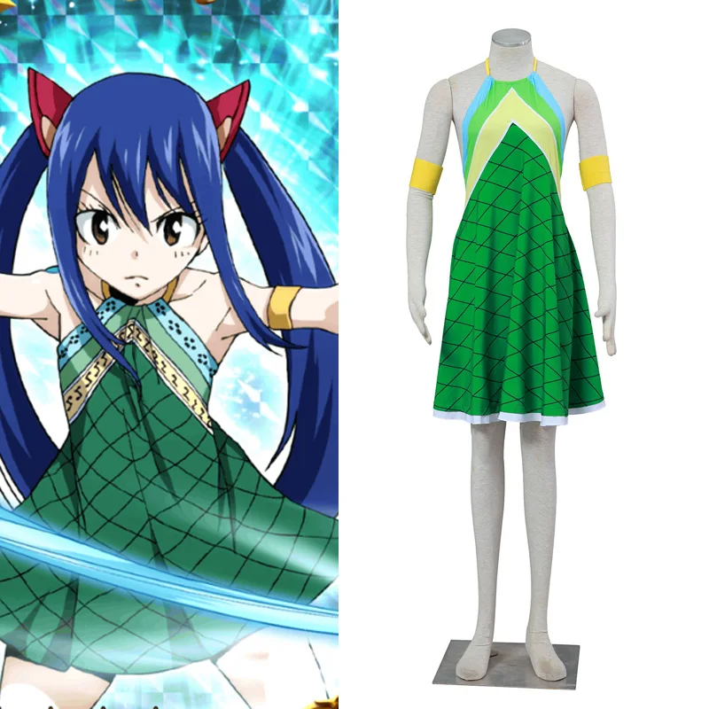Женский костюм для косплея Венди марвелл из аниме Фея хвост|wendy marvell cosplay costume|cosplay