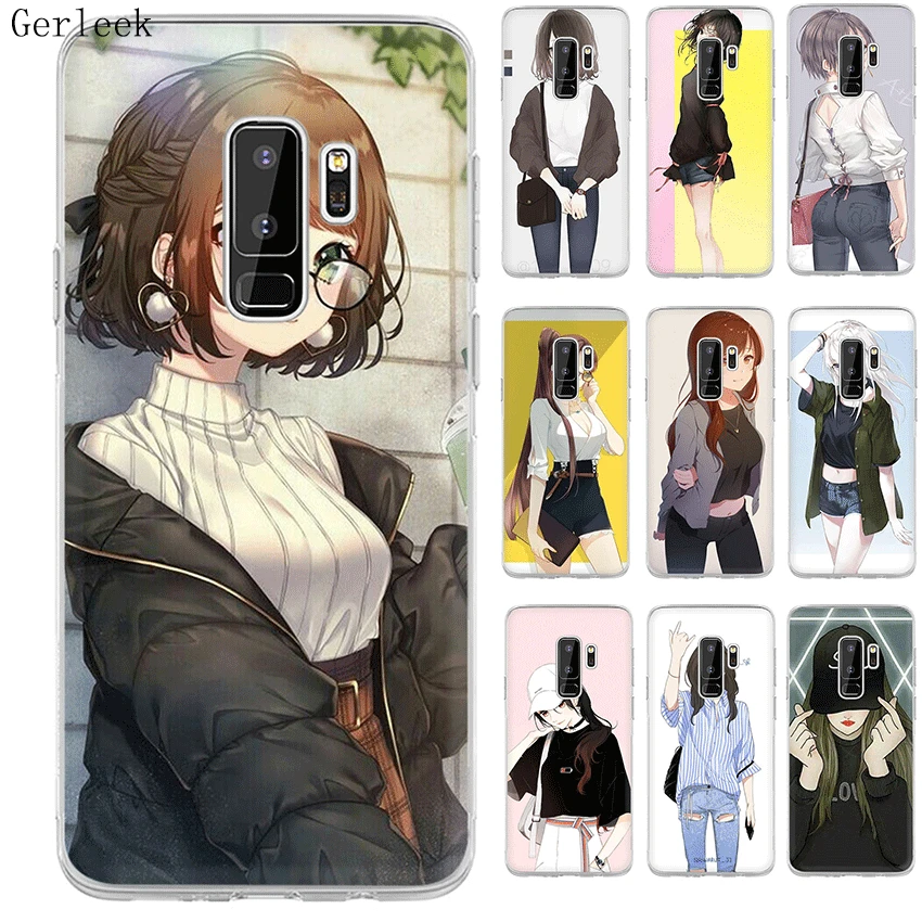 Чехол Desxz Comic Pretty Girl для Samsung Galaxy J1 J2 J3 J5 J7 J6 Prime Жесткий сумка | Мобильные телефоны и