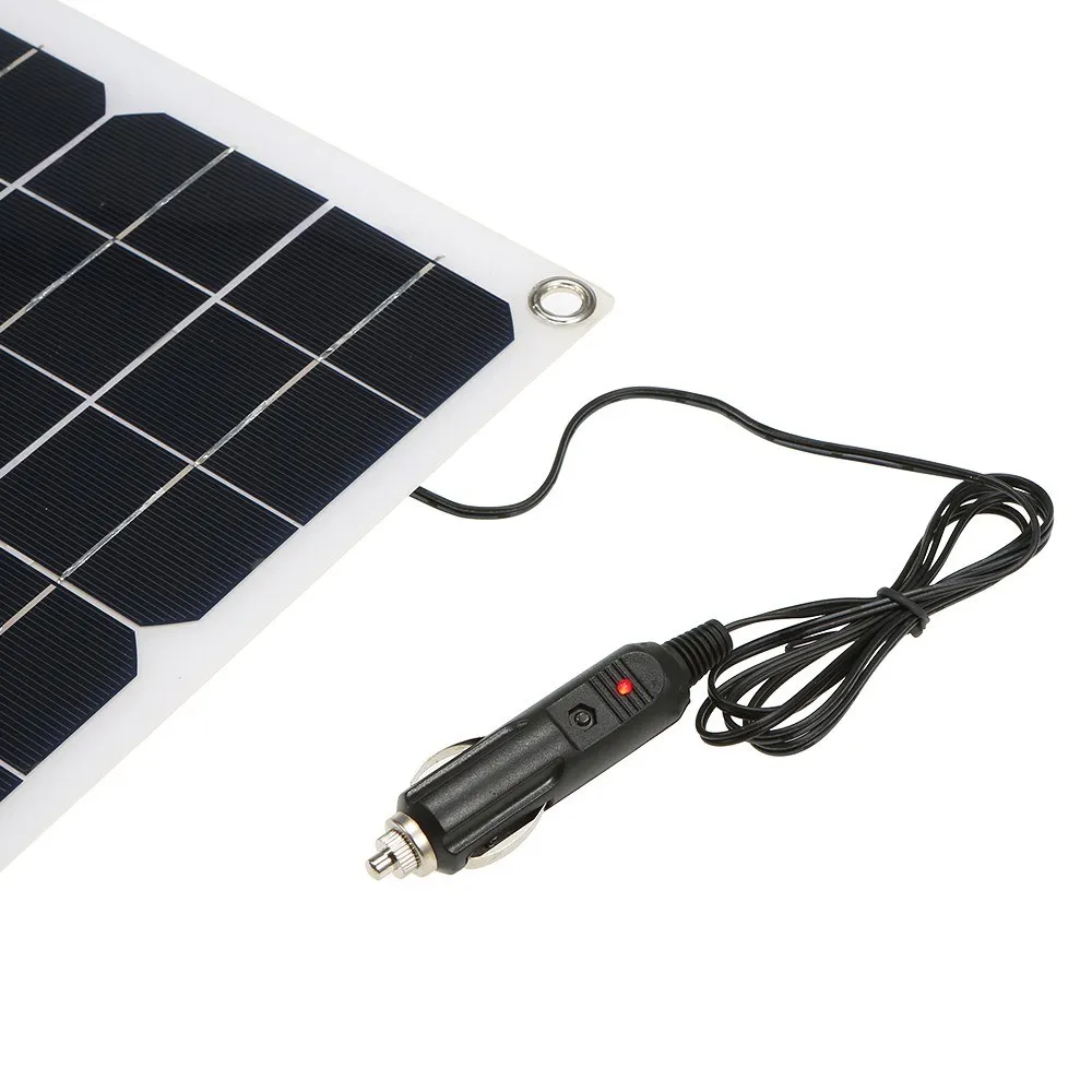 20 Вт DC18V Панели солнечные энергетические Semi Гибкая монокристаллическая солнце