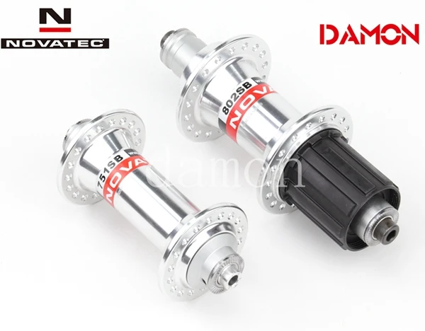 Silver 36H Pair Novatec 751SB 802SB ступицы для горного велосипеда 32 36 отверстие V тормозная ступица велосипеда красный серебристый с быстроразъемным 100 мм 135 мм передний задний - Цвет: Silver 36H Pair