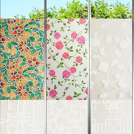 Оконные пленки для ванной туалета и офиса скраб стекла прозрачные обои