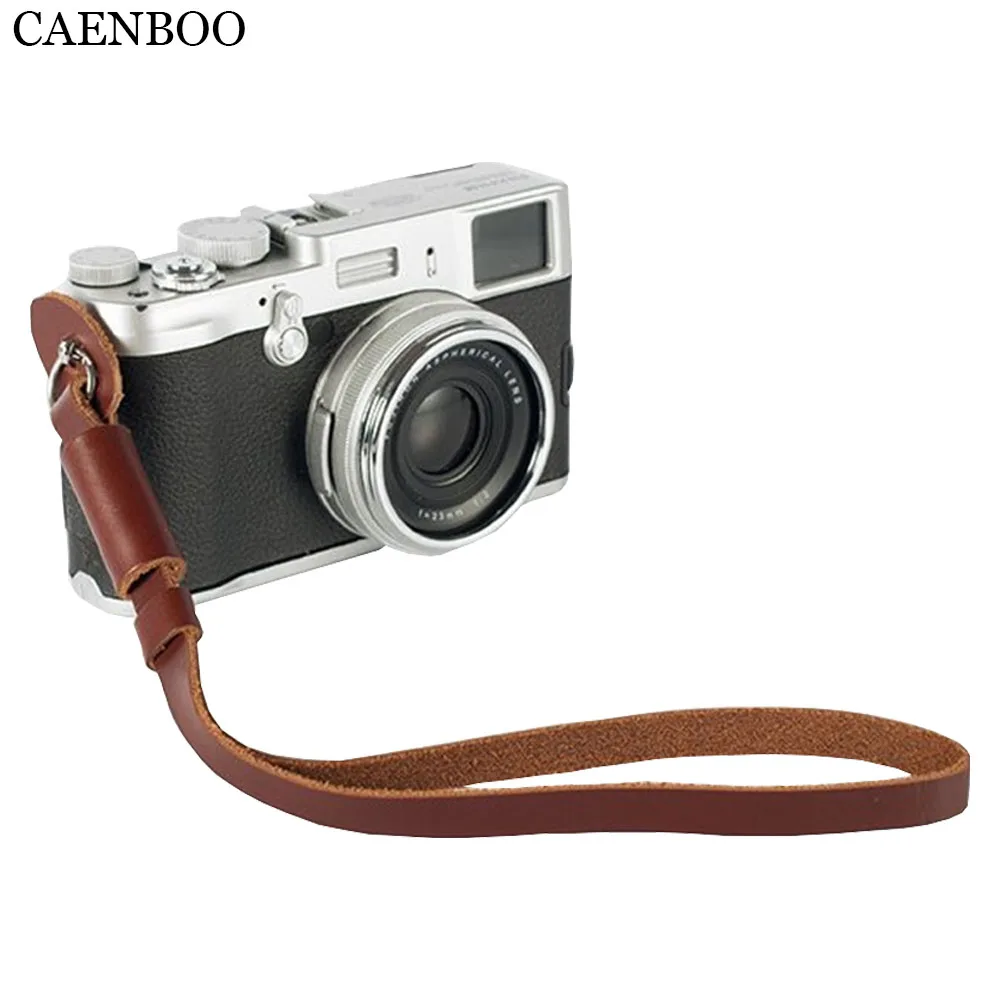 CAENBOO универсальный ремешок из натуральной кожи для камеры Canon Nikon Sony Fuji Leica