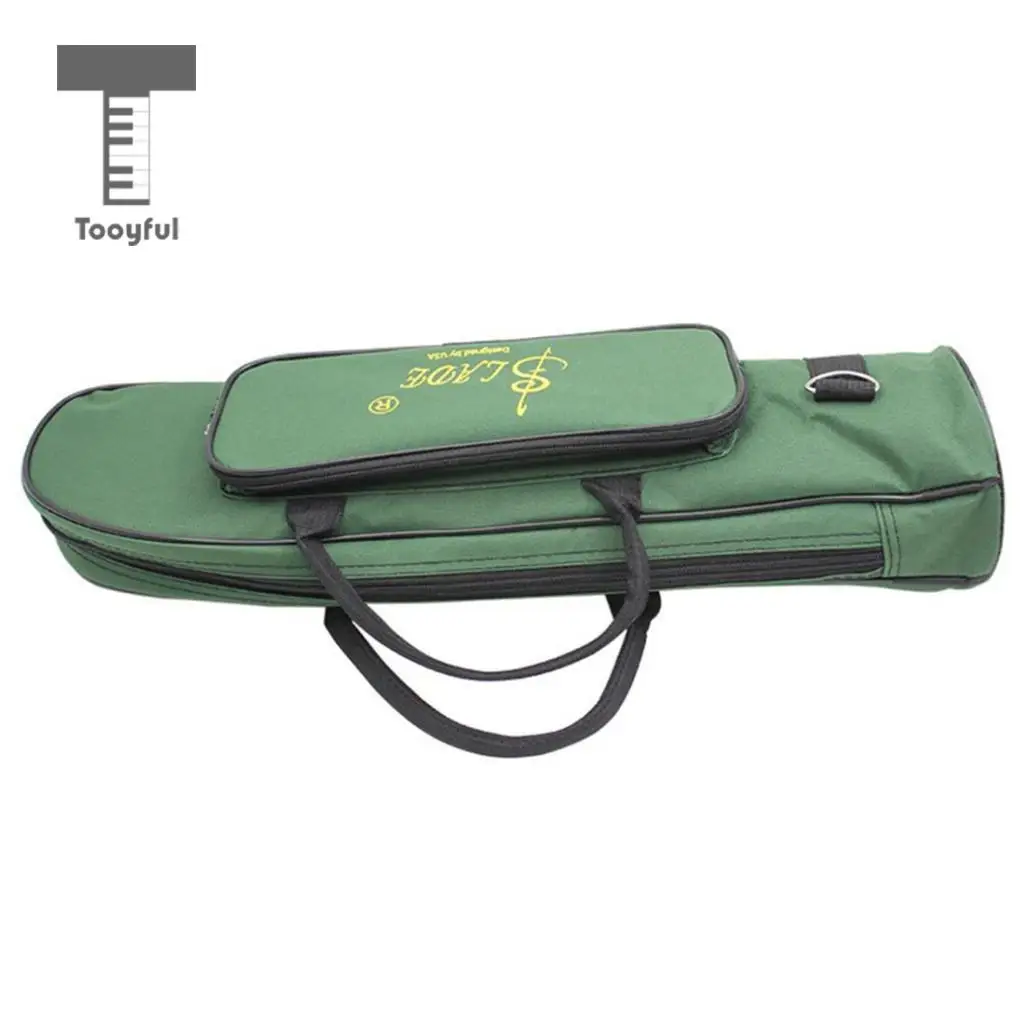 Tooyful Trumpet Bag Gig Oxford Cloth For LADE Soft Case Thicken Green | Спорт и развлечения