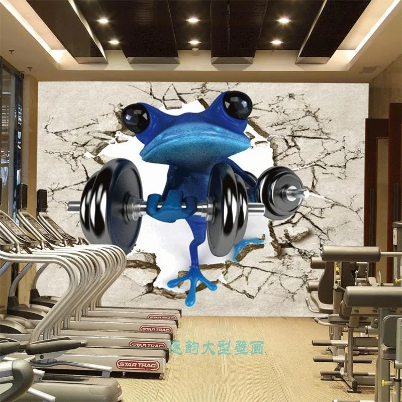Фотообои на заказ 3D стерео обои для спортзала|custom wallpaper|custom muralwallpaper mural |