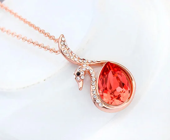 

ANNGILL Romantic Crystals from Swarovski Elegant Necklaces Pendants OL High Quality Necklace Jewelry Female Accessories