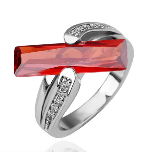 18K gold plated ring fashion Genuine Austrian crystals italina Nickle free antiallergic factory prices mtk qll GPR101 | Украшения и
