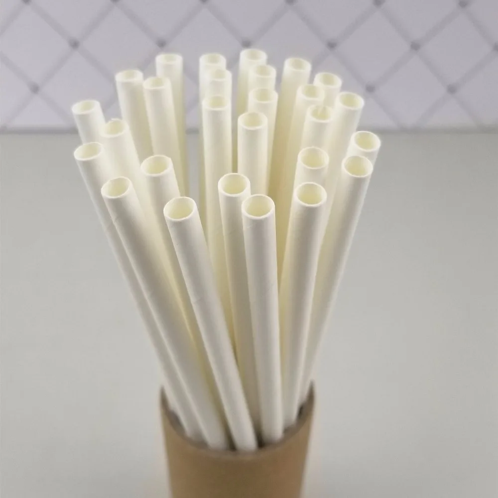 25 шт. белая солома|Одноразовая посуда для вечеринок| |