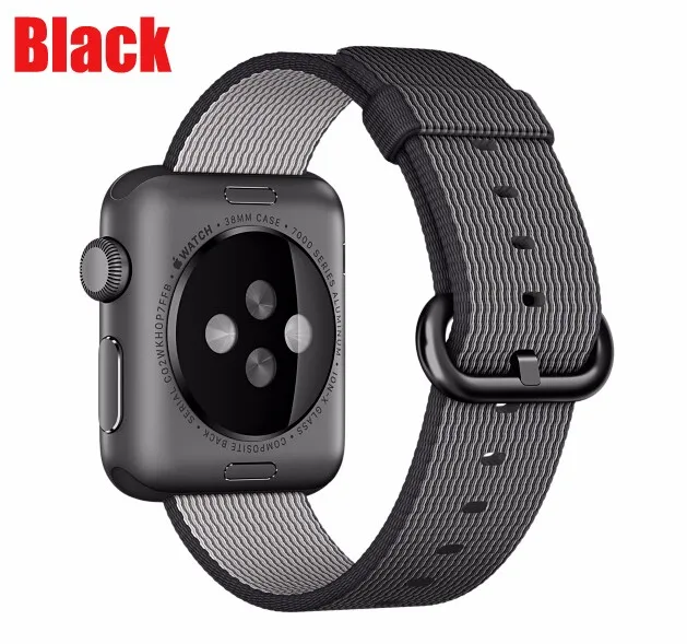 Серия 5/4/3/2/1 тканые Повседневное Спортивная петля для наручных часов Apple Watch, нейлоновый ремешок для наручных часов iwatch, wrsitband 38 мм 42 мм 40 мм 44 мм