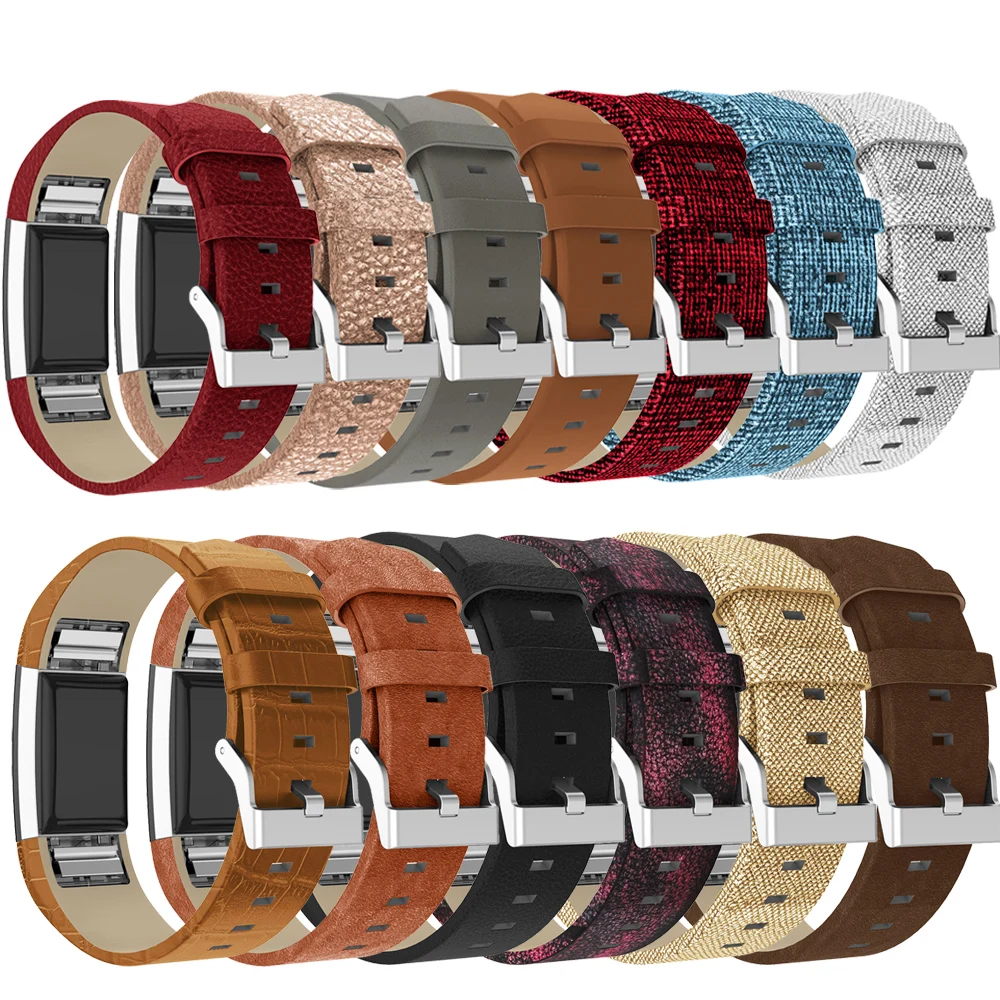 Кожаный ремешок для часов для браслета Fitbit Charge 2 смарт-аксессуары для Fitbit Charge2 браслет ремешок для часов на замену ремешок для часов
