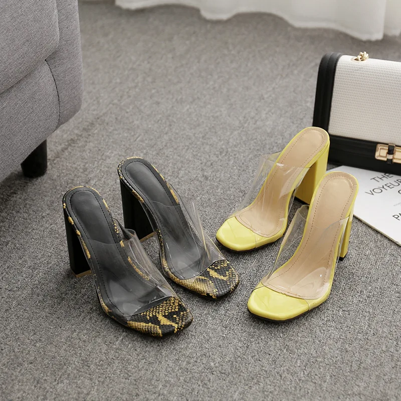 COWCOM 2019 женские леопардовые тапочки на высоком каблуке классические сексуальные