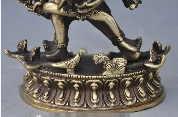 YM 320 7 "Тибетский буддизм бронзовый Joss 1000 Arm Yamantaka Hayagriva статуя Будды hevajra|Статуи и