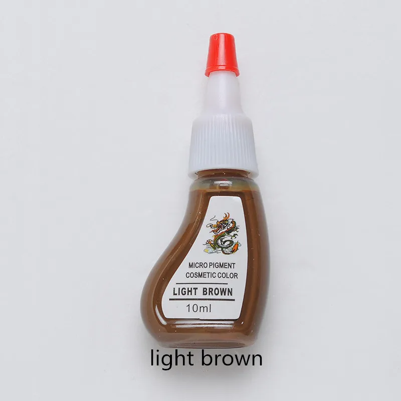 Светильник-коричневые чернила 2 шт. Перманентный макияж Пигмент Косметика тату