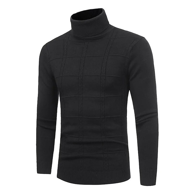 Mens Casual Slim Fit Pullover Sweater Knit Turtleneck Thermal Men's Merino Wool Turtleneck Sweater Classic Long Sleeve Pullover