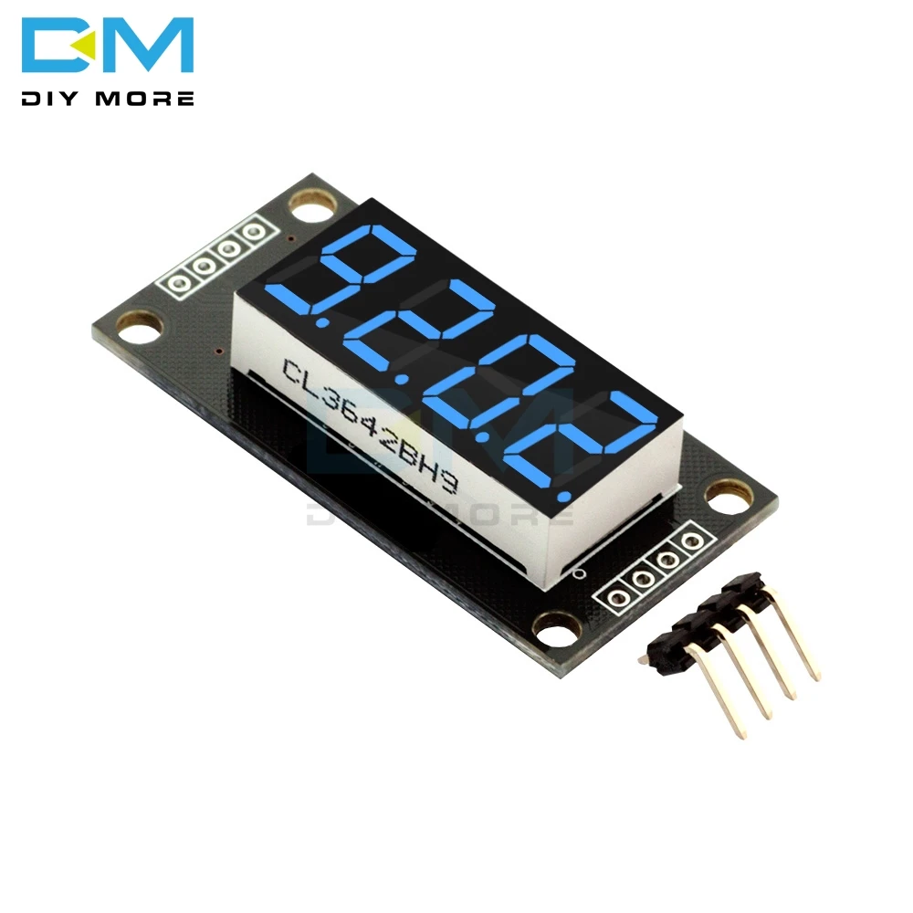 TM1637 0,3" 0,36 дюймов 7 сегментов цифровой дисплей трубки 4-разрядный светодиодный модуль для Arduino красного и зеленого цвета, цвет: синий, желтый, белый