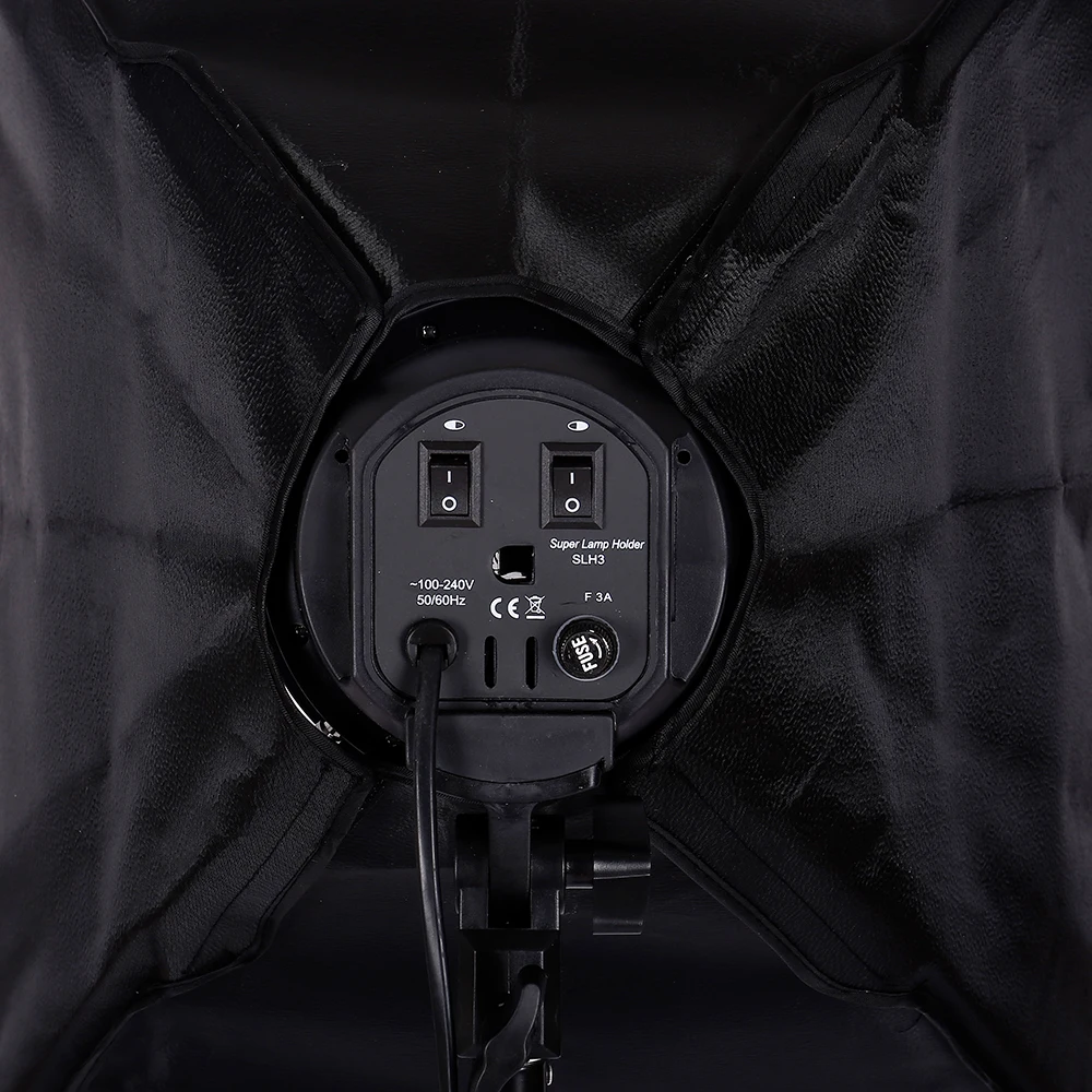 Софтбокс для фотостудии 2 шт. 100 240 В 4 держателя ламп с 50*70 см непрерывным