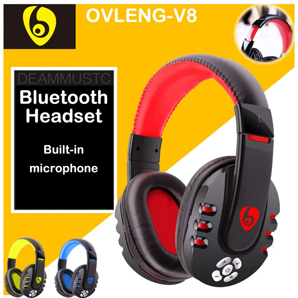 OVLENG V8 Hi Fi стерео наушники Bluetooth игровая гарнитура с микрофоном Микрофон для PUBG