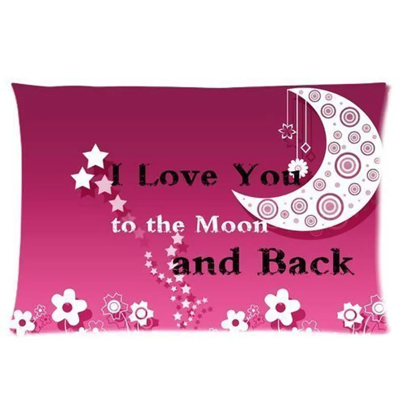 

Lovely I Love You to the Moon Pillowcase 20x30