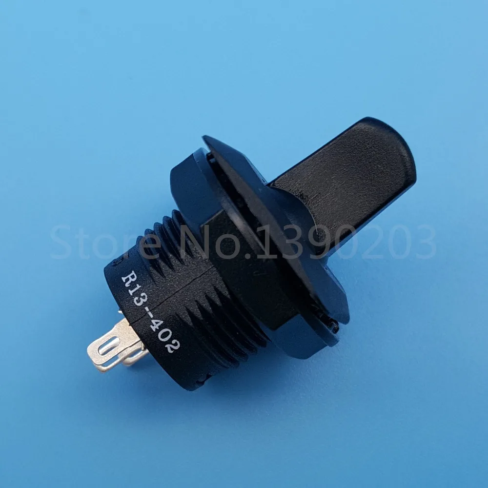 5 шт. черный SCI R13-402C 3Pin ON-ON 2 поддержание позиции круглый тумблер SPDT Панель