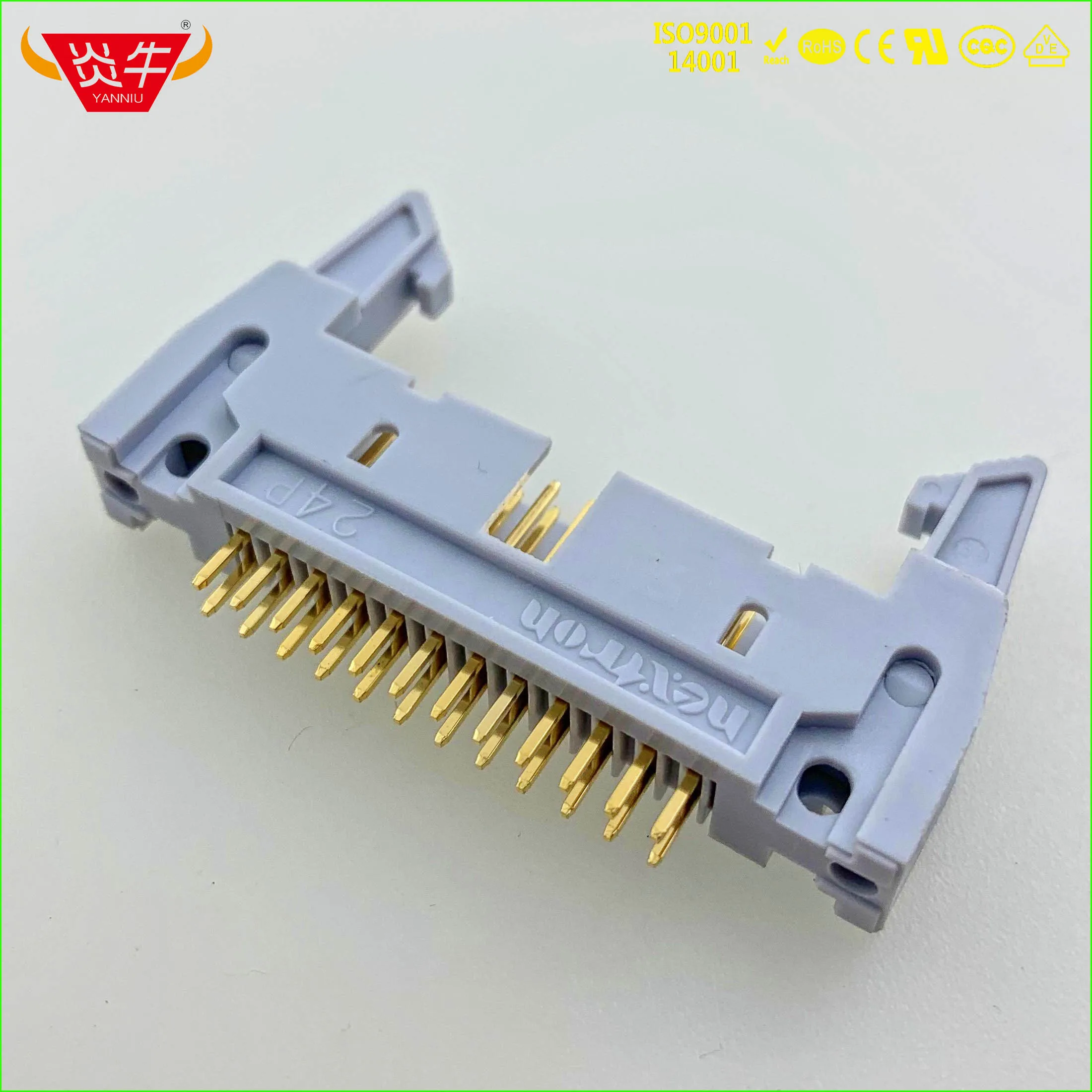 DC2 24P IDC SOCKET BOX 2 54 мм Шаг эжектор заголовок прямой разъем 2*12P 24PIN контактная часть