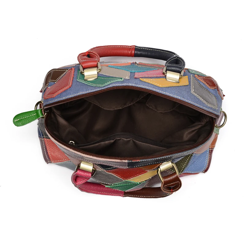 Женская сумка мессенджер San Maries разноцветная Лоскутная Кроссбоди в случайном