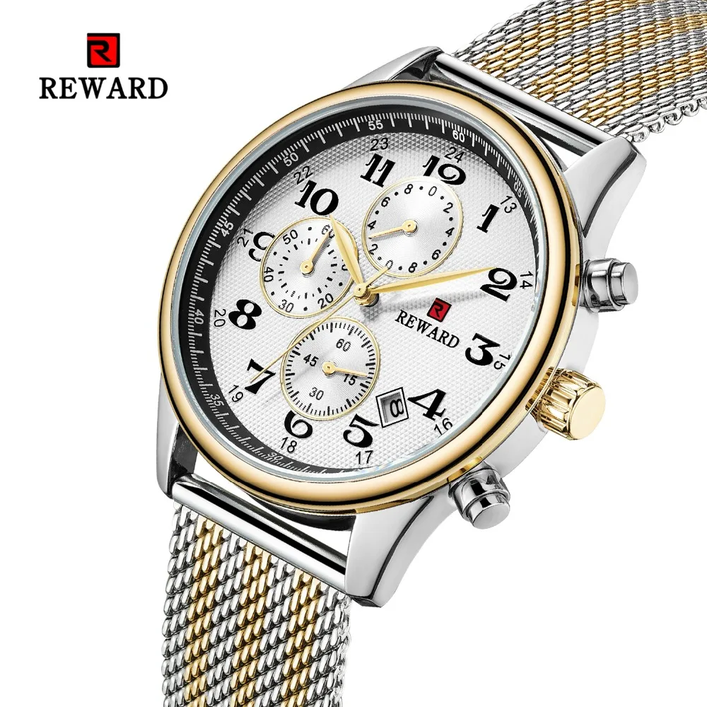 Премиум бренд Топ Роскошные водонепроницаемые мужские часы Япония считываемый