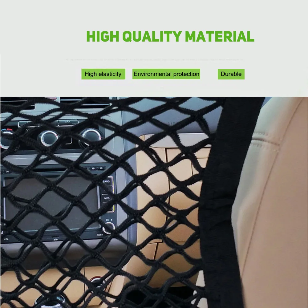 Ящик для хранения в багажник автомобиля, Сетчатая Сумка 30*23 см, автомобильный держатель для багажа, карманная наклейка, органайзер для багажника