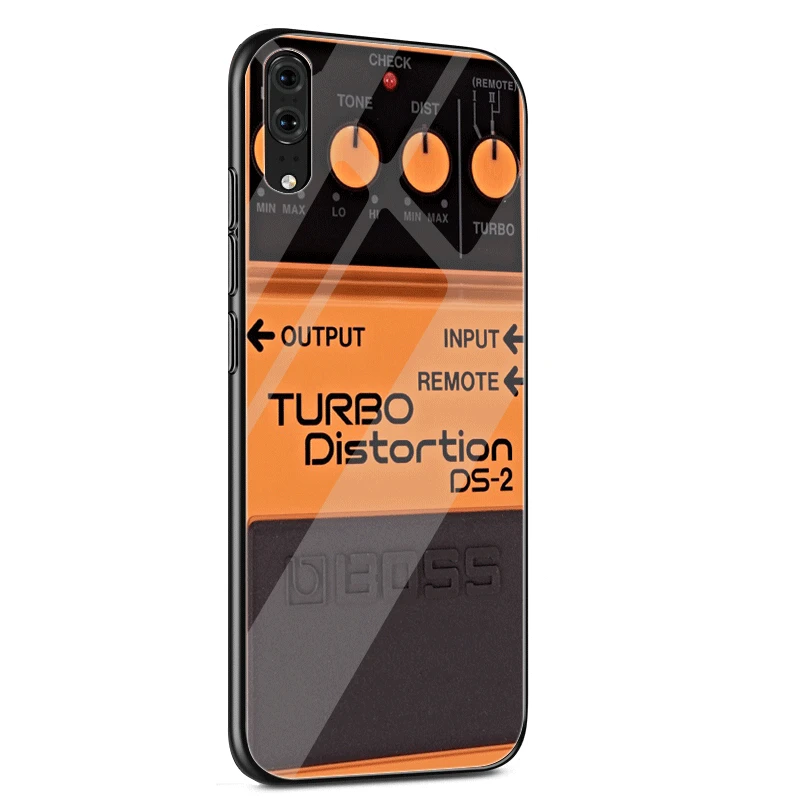 Электрический Чехол для гитары Blue Music Note стекло Huawei P30 P10 P20 Pro P Smart Mate 10 20 Lite Y6 Y9 Honor 7A
