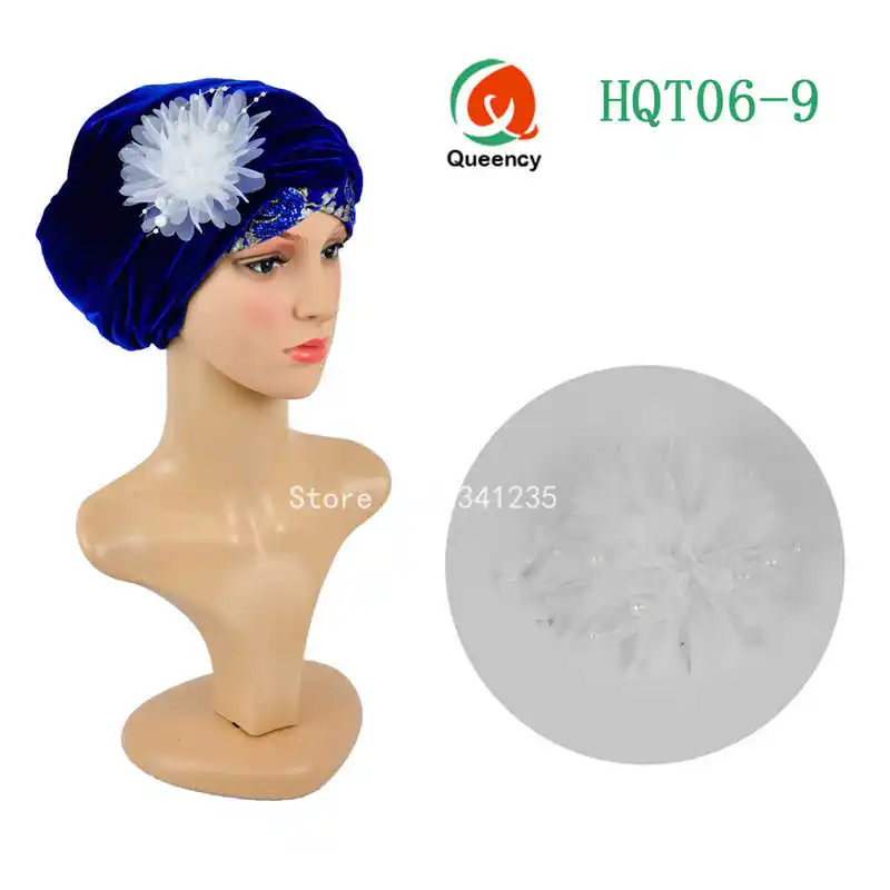 HQT06 Новый дизайн 3d наклейка с красивыми цветами брошь Африканский головной убор