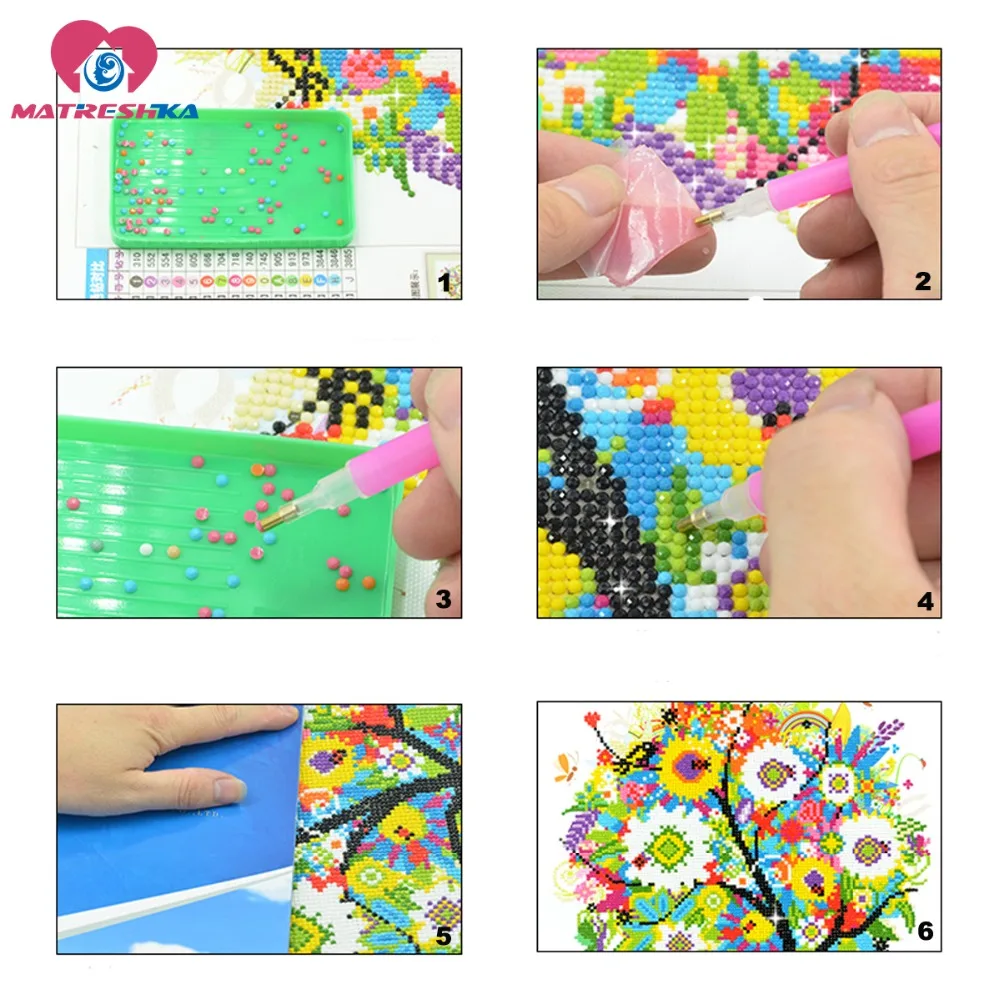 Алмазная вышивка природа озеро круглый стол мозаика 5d 3d картина алмазная крестом