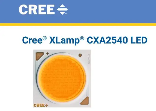 Оригинальный светильник CREE CXA2540 20 шт. модуль источник светодиодная лампа 40w50w60w70w80w