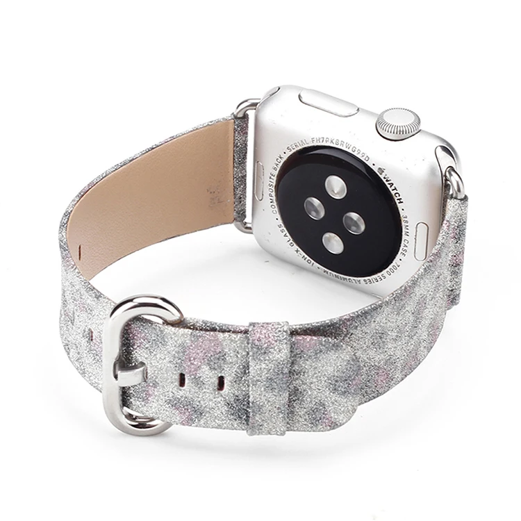 Часы с яркими украшениями Bling Band для Apple Watch женский браслет iwatch из натуральной