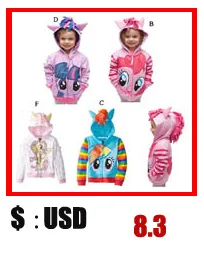 SAMGAMI BABY/Новинка года, Детская куртка для девочек с изображением Маленького Пони Детское пальто милое пальто для девочек, толстовки и куртки для девочек Одежда для детей