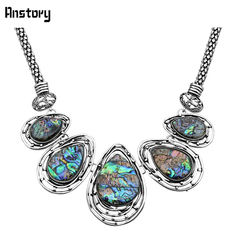 Anstory падение моды В виде ракушки колье Цепочки и ожерелья антикварные ювелирные