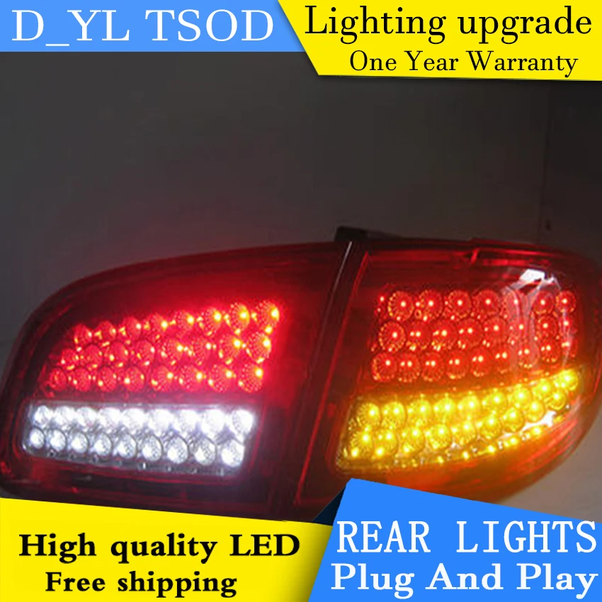 

4PCS Car Styling For Santa Fe Taillights 2007-2013 for Santa Fe LED Tail Lamp+Turn Signal+Brake+Reverse LED light